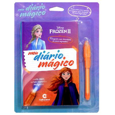 Livro Culturama Meu Diário Mágico Frozen 2 Com Caneta